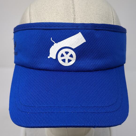 Cannon Logo Golf Sun Visor Cap Blue One Size Stretch Fit Embroidered Headsweats - Picture 2 of 10